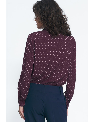 Chemise en viscose à pois 