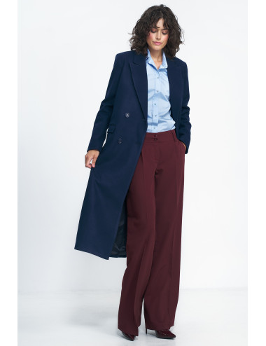 Manteau oversize bleu marine 