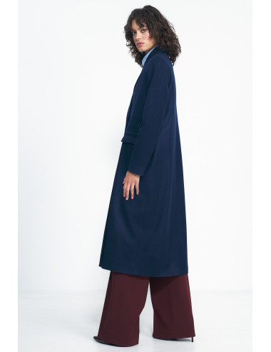 Manteau oversize bleu marine 