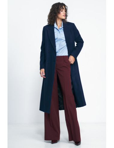 Manteau oversize bleu marine 