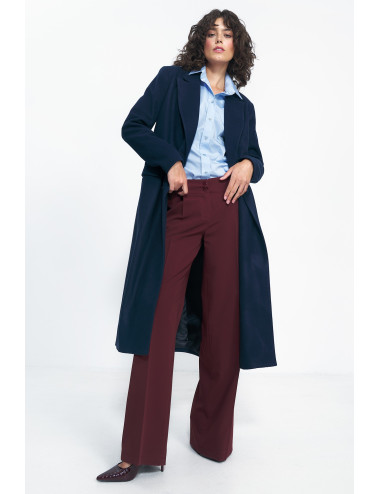 Manteau oversize bleu marine 