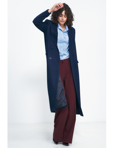 Manteau oversize bleu marine 