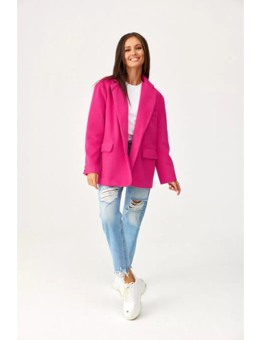 Meghan - Blazer surdimensionné pour femme rose 