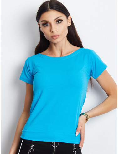 Blue t-shirt with tie back 