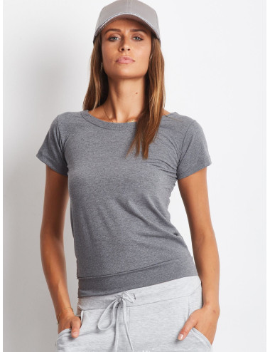 Grey t-shirt with tie back 