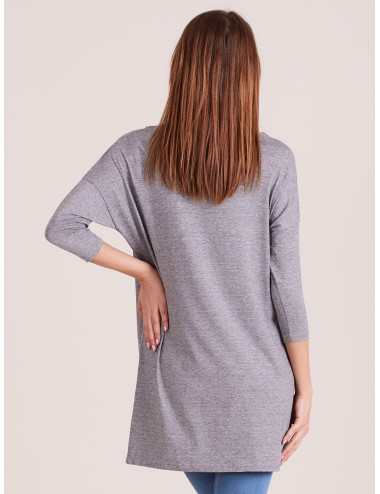Gray tunic casual with pocket 