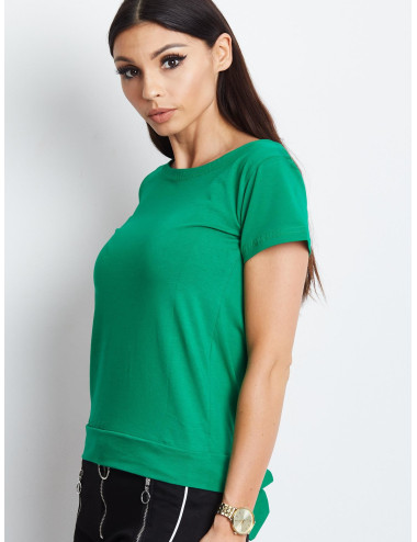 Dark green t-shirt with tie back 