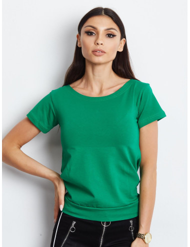 Dark green t-shirt with tie back 