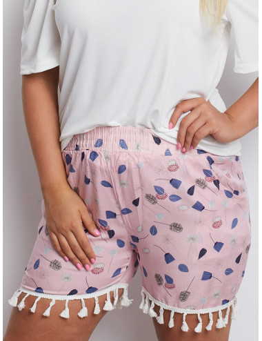 Pink Plus Size Ownership Shorts  