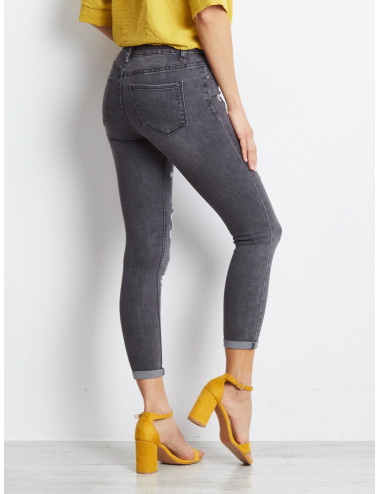 Grey Crossline Jeans 