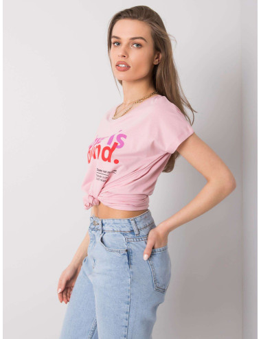 Pink T-shirt with STITCH & SOUL 