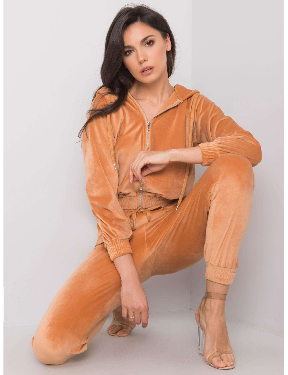 Camel velour set Maddalena 