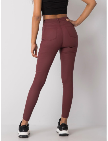 Mckenzie's maroon waxed pants 