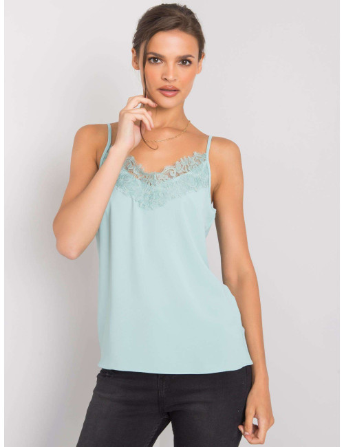 Mint top with Alenna lace 