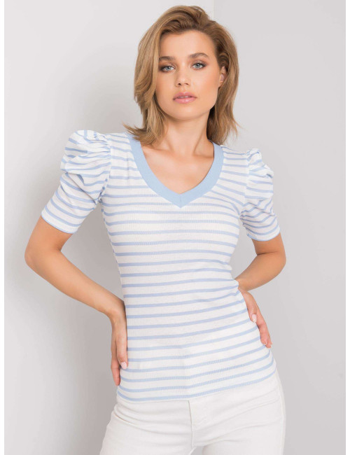 White and blue striped blouse Marlo 