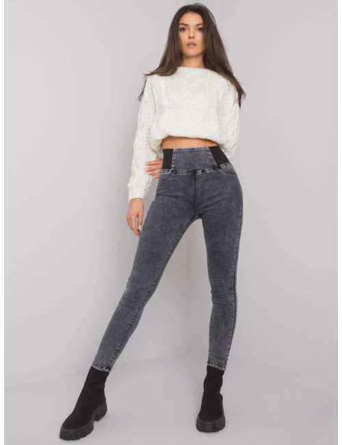 Grey jeggings high waist Vernal 