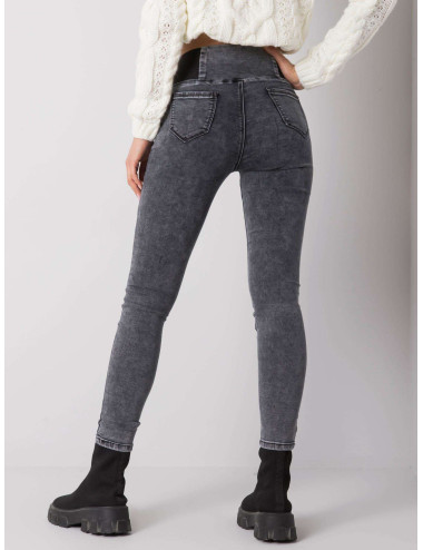 Grey jeggings high waist Vernal 