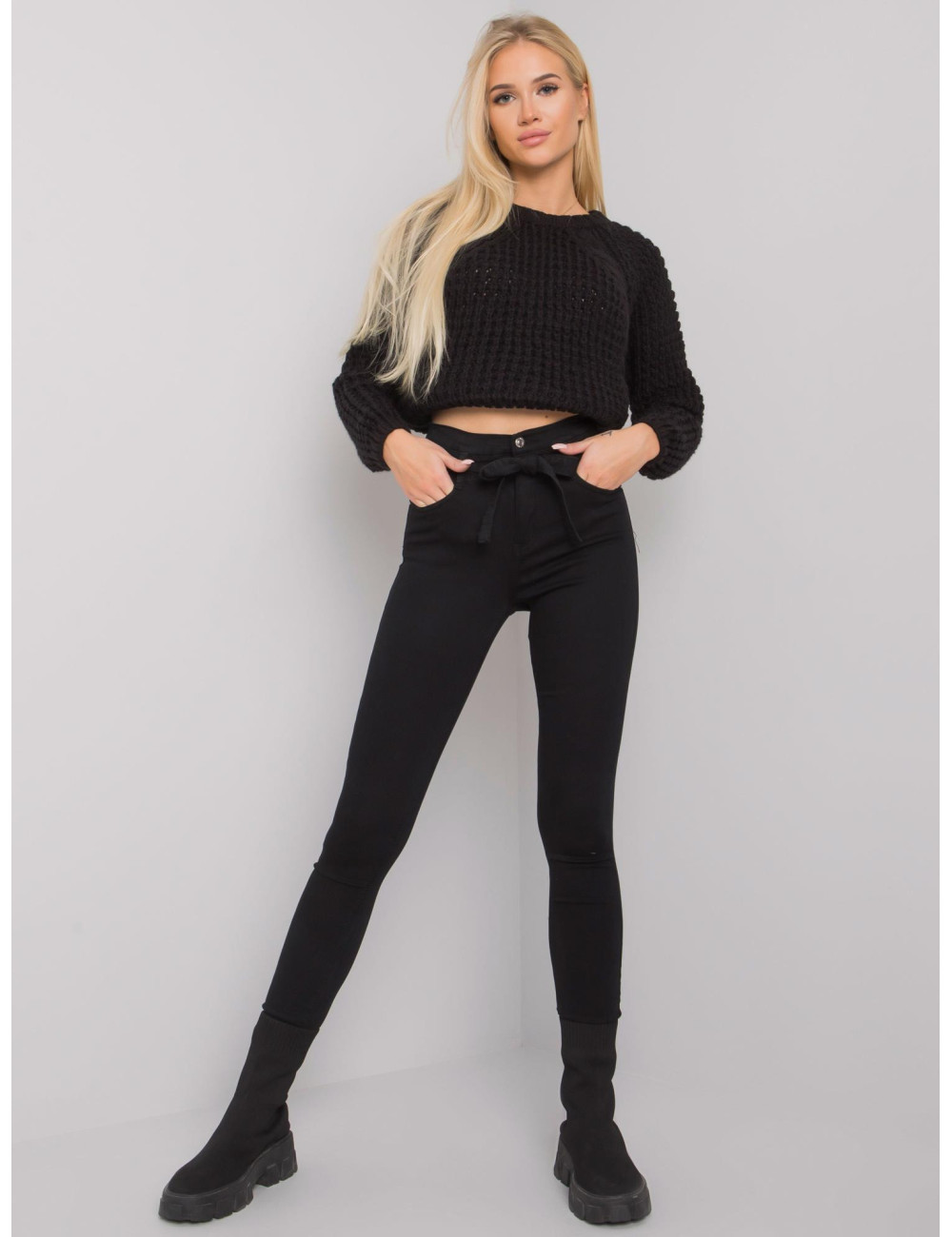 Lexington Binding Black Fitted Jeans 