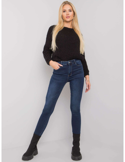 Dark Blue Fit High Waist Marshall Jeans 