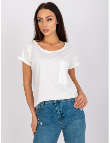 Ecru women's t-shirt in cotton Ventura MAYFLIES 