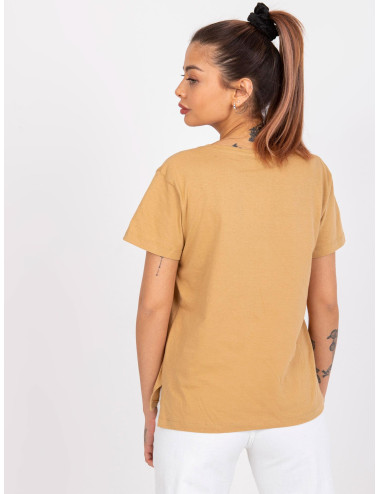 Camel t-shirt for women basic Salina MAYFLIES 