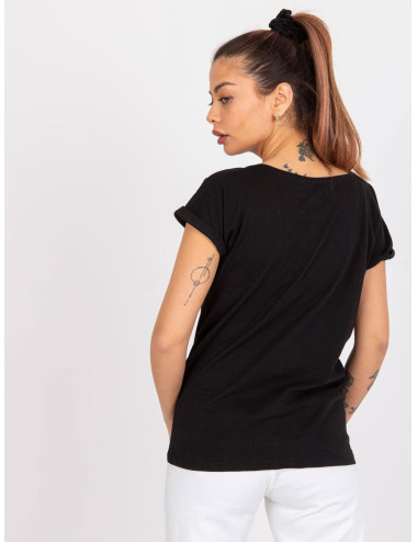 Black T-shirt in cotton by Frida MAYFLIES 