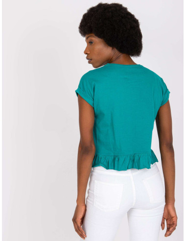 Hierro MAYFLIES Cotton Green Women's T-Shirt 