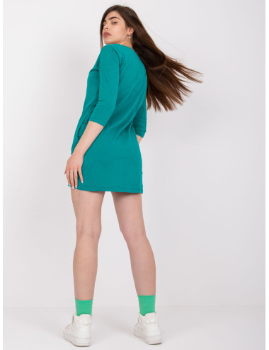 Green tunic for women cotton Canaria MAYFLIES 