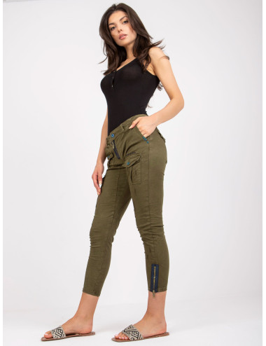 Khaki Matching Cotton Cargo Pants  