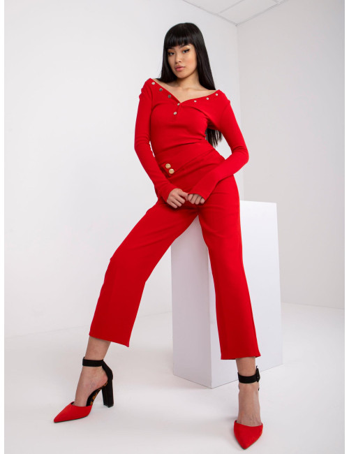 Red Grace fabric pants 