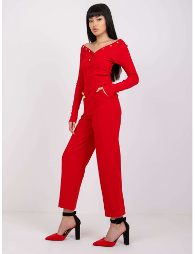 Red Grace fabric pants 