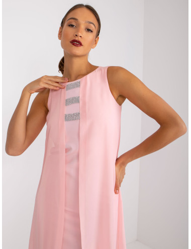 Rosee Pink Sleeveless Mini Dress  