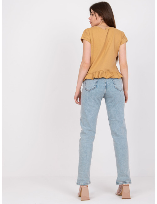 Camel t-shirt with frills by Hierro MAYFLIES 