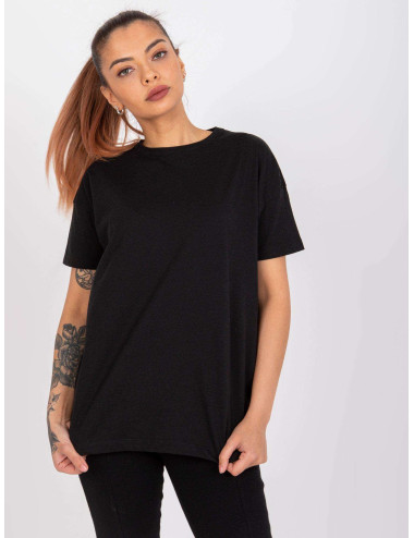 Honorine MAYFLIES black basic cotton t-shirt 