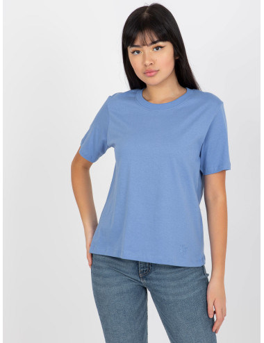 Blue classic T-shirt made of cotton MAYFLIES 
