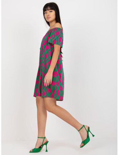 Green viscose viscose summer dress FRESH MADE 