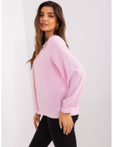 Light pink elegant formal blouse 