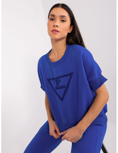Cobalt Two-Piece Sweatshirt Set  