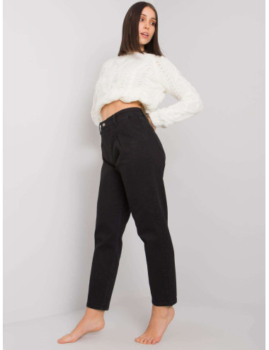 Black pants mom jeans plus size Ryley 
