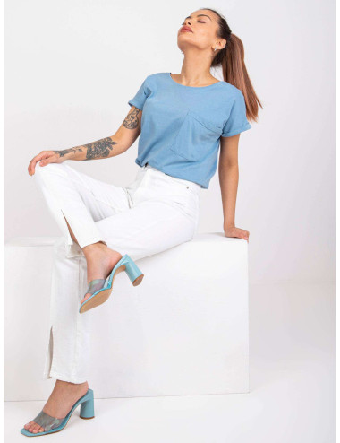 Light blue t-shirt for women basic Ventura 
