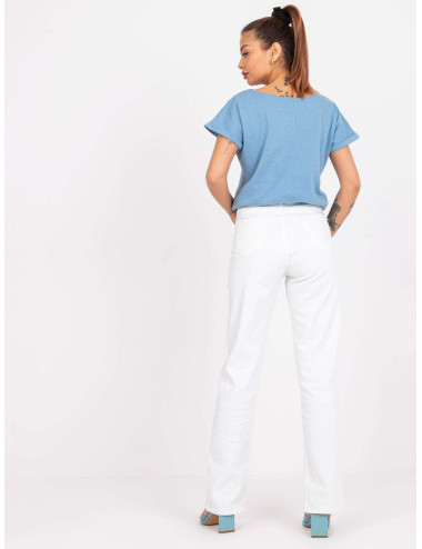 Light blue t-shirt for women basic Ventura 