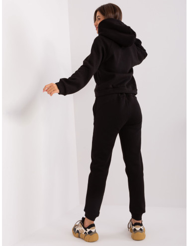 Black basic tracksuit with trousers  