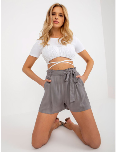 Grey summer casual shorts with pockets FRESH MADE 