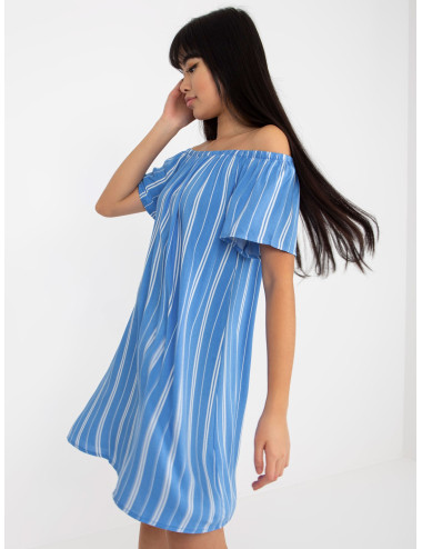 Blue summer striped Spanish dress FRESH MADE 