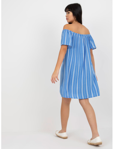 Blue summer striped Spanish dress FRESH MADE 