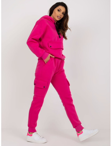 Fuchsia women's sweatshirt set with warming 