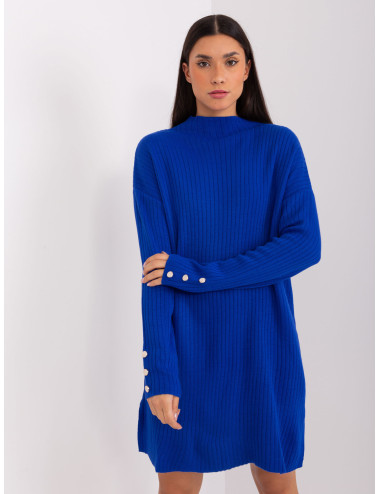 Cobalt Knit Stripe Mini Dress 