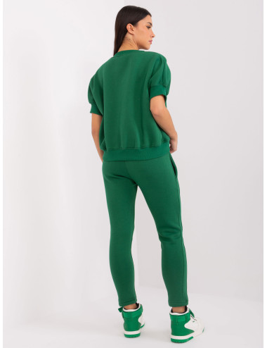 Dark green tracksuit set with warming 