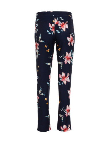 Pantalon fleuri élégant avec jambes légèrement fuselées 