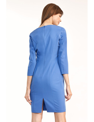 Robe mini ajustée bleue 